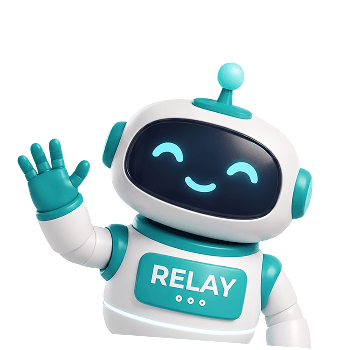 Relay robot mascot